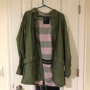 Green Rain Parka